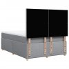 Boxspring posteľ s matracom bledosivý 140x190 cm látka 3291268