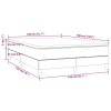 Boxspring posteľ s matracom bledosivý 140x190 cm látka 3144167