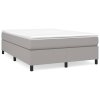 Boxspring posteľ s matracom bledosivý 140x190 cm látka 3144415