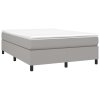 Boxspring posteľ s matracom bledosivý 140x190 cm látka 3144415