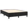 Posteľný rám boxspring s matracom čierny 140x190 cm zamat 3144677
