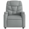 Elektrické sklápacie kreslo bledosivé látka 3204572