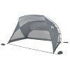 Plážový stan, sivý 274x178x170/148 cm, 185T polyester 94405