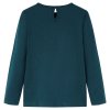 Detské tričko s dlhými rukávmi tmavoyelené 128 13977