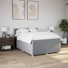 Boxspring posteľ s matracom bledosivý 140x190 cm látka 3286682