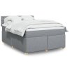 Boxspring posteľ s matracom bledosivý 140x190 cm látka 3286682