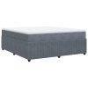 Posteľný rám boxspring s matracom tmavosivý 180x200 cm zamat 3285657