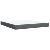 Boxspring posteľ s matracom tmavosivá 180x200 cm látka 3291360