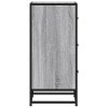 Komoda sivá sonoma 35,5x35x76 cm kompozitné drevo a kov 848947