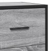 Komoda sivá sonoma 35,5x35x76 cm kompozitné drevo a kov 848947