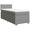 Boxspring posteľ s matracom bledosivý 100x200 cm látka 3285792