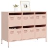 Komoda ružová 101,5x39x73,5 cm oceľ valcovaná za studena 851263