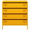 Komoda horčicovožltá 68x39x73,5 cm oceľ valcovaná za studena 851289