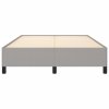 Posteľ bez matraca bledosivý 140x190 cm látka 347058