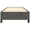 Posteľ bez matraca tmavosivá 80x200 cm zamat 347289