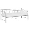 Rám rozkladacej pohovky sivý kovový 90x200 cm 324778