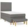 Boxspring posteľ s matracom tmavosivá 100x200 cm látka 3137294