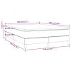 Boxspring posteľ s matracom modrý 140x190 cm látka 3144075