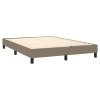 Posteľný rám boxspring s matracom sivohned 140x200 cm látka 3140381