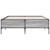 Posteľný rám sivý sonoma 160x200 cm kompozitné drevo a kov 3279790