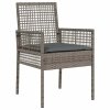Záhradný bistro set 3 pcs Sivá polyratan 3334957