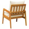 Záhradná stolička 2 pcs Prírodný olej Pevné akáciové drevo 4106455