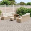 Súprava záhradných pohoviek 11 pcs Béžová polyratan 3362891