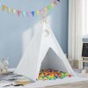 Teepee stan Biela 120 x 120 x 150 cm Textil a plast 3385870