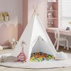 Teepee stan Biela 120 x 120 x 150 cm Textil a plast 3385870