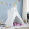 Teepee stan Biela 120 x 120 x 150 cm Textil a plast 3385872
