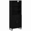 Highboard Čierny dub 69,5 x 34 x 180 cm Kompozitné drevo 3333095