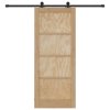 Posuvné dvere Prírodná a čierna 83 x 202 cm 3333364