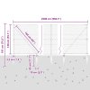Stĺp na plot. Sivá 25 x 1,4 m (50 mm pletivo) Ocel a PVC 3353246
