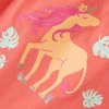 Detské tielko potlač s jednorožcom koralové 128 10677