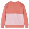 Detská mikina farebné bloky ružová 92 14384
