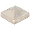 Pyramídové krytky na plotové stĺpiky 6 ks 81x81 mm nehrdzavejúca oceľ 145486