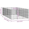 Vonkajšia voliéra pre psov oceľová 21,78 m² 3082323