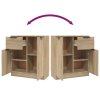 Komody 2 ks dub sonoma 60x30x70 cm spracované drevo 3115814