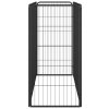Ohrádka pre psov 8 panelov čierna 50x100 cm práškovaná oceľ 3115958
