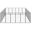 Ohrádka pre psov 28 panelov čierna 50x100 cm práškovaná oceľ 3115963