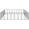 Ohrádka pre psov 36 panelov čierna 50x100 cm práškovaná oceľ 3115965