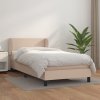 Boxspring posteľ s matracom kapučínová 80x200 cm umelá koža 3127162