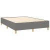 Boxspring posteľ s matracom tmavosivá 140x190 cm látka 3128358