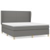 Boxspring posteľ s matracom tmavosivá 160x200 cm látka 3128374