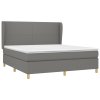 Boxspring posteľ s matracom tmavosivá 160x200 cm látka 3128374