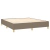 Posteľný rám boxspring s matracom sivohned 180x200 cm látka 3128385