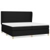 Boxspring posteľ s matracom čierna 200x200 cm látka 3128391
