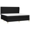 Boxspring posteľ s matracom čierna 200x200 cm látka 3128391