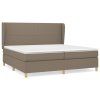 Boxspring posteľ s matracom sivohnedý 200x200 cm látka 3128393