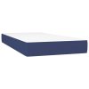 Posteľný rám boxspring s matracom modrý 90x190 cm látka 3128411